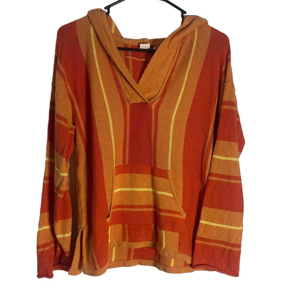 GAP Women's Size Small Oversized Orange Beach‎ Coastal Cotton Sweater